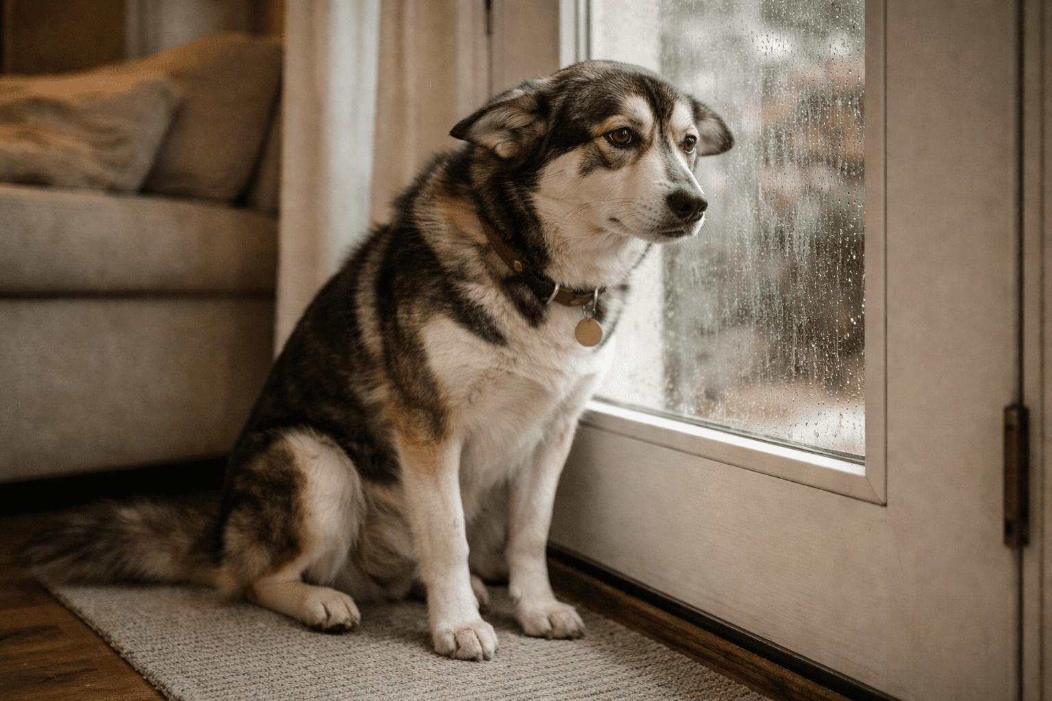 Why Do Dogs Howl: Understanding Your Dog's Vocal Behavior 3 lonely dog at home