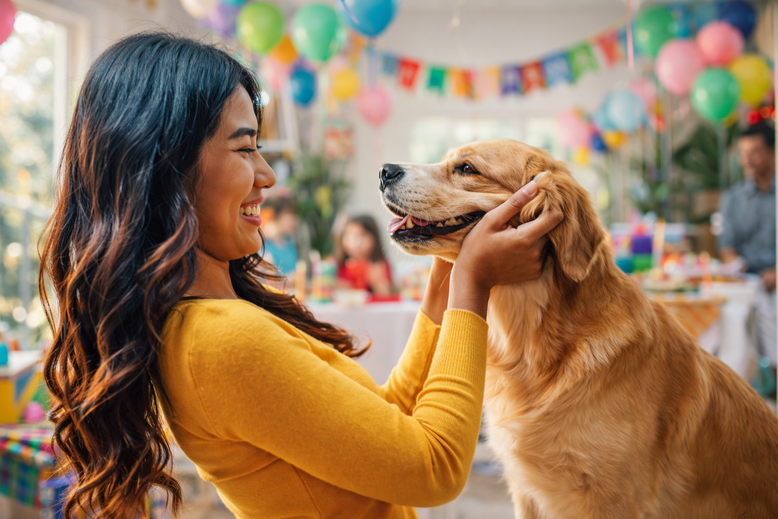 signs your dog trusts you. Happy golden retriever with relaxed body posture, soft eyes, and natural tail position showing trust signals