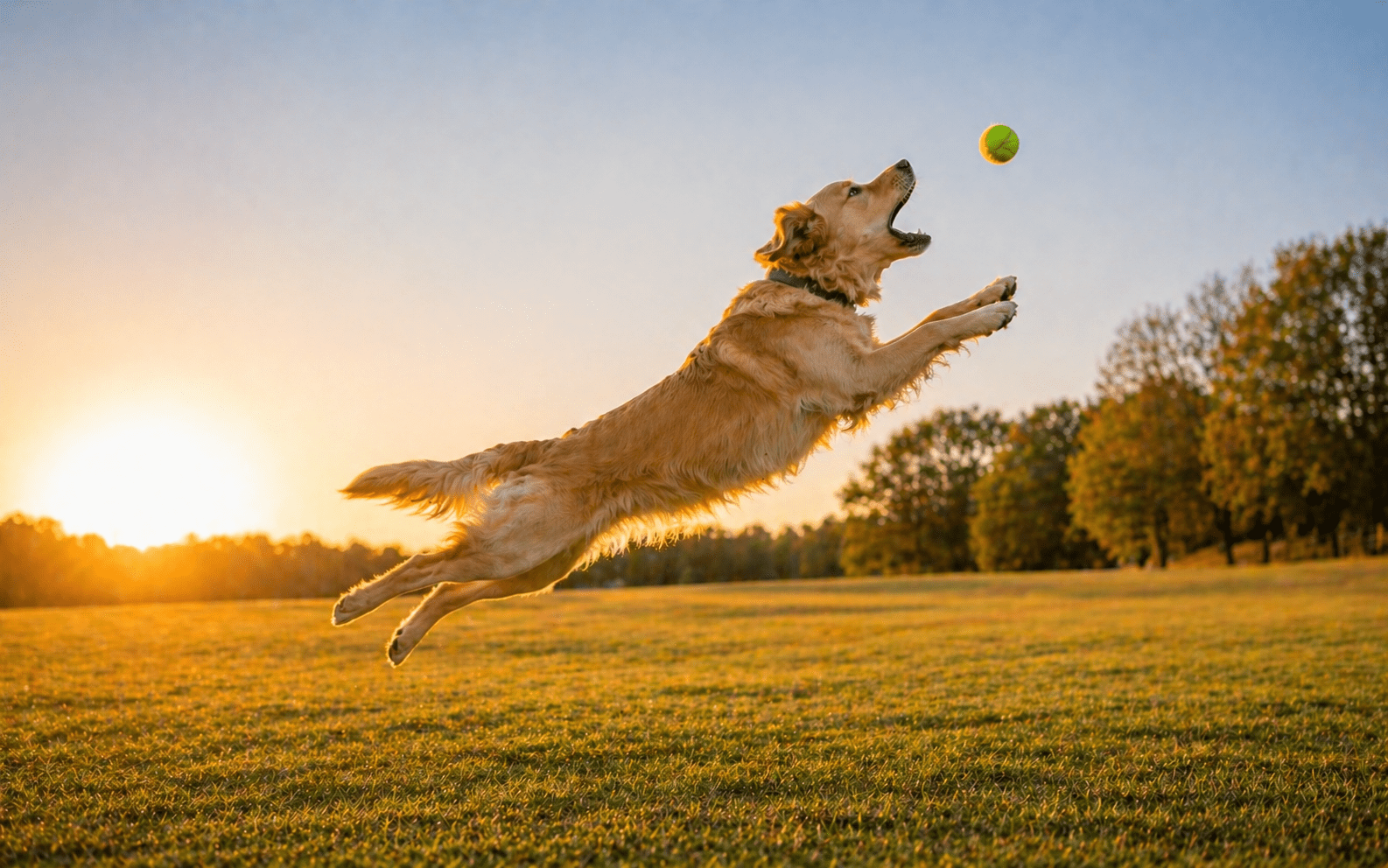 How High Can a Dog Jump? Breed Facts, Fence Heights, and Training Tips 2 Dog running and leaping to catch a ball during a fetch session in open field