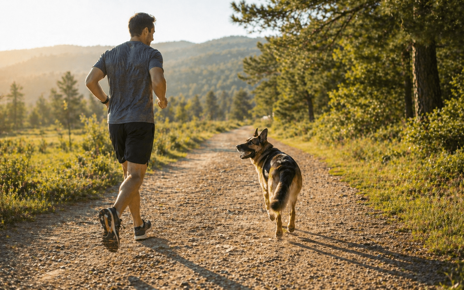 How Fast Can a Dog Run: Speed, Breeds, and What It Means for You 4 dog versus human running speed owner jogging with dog on trail