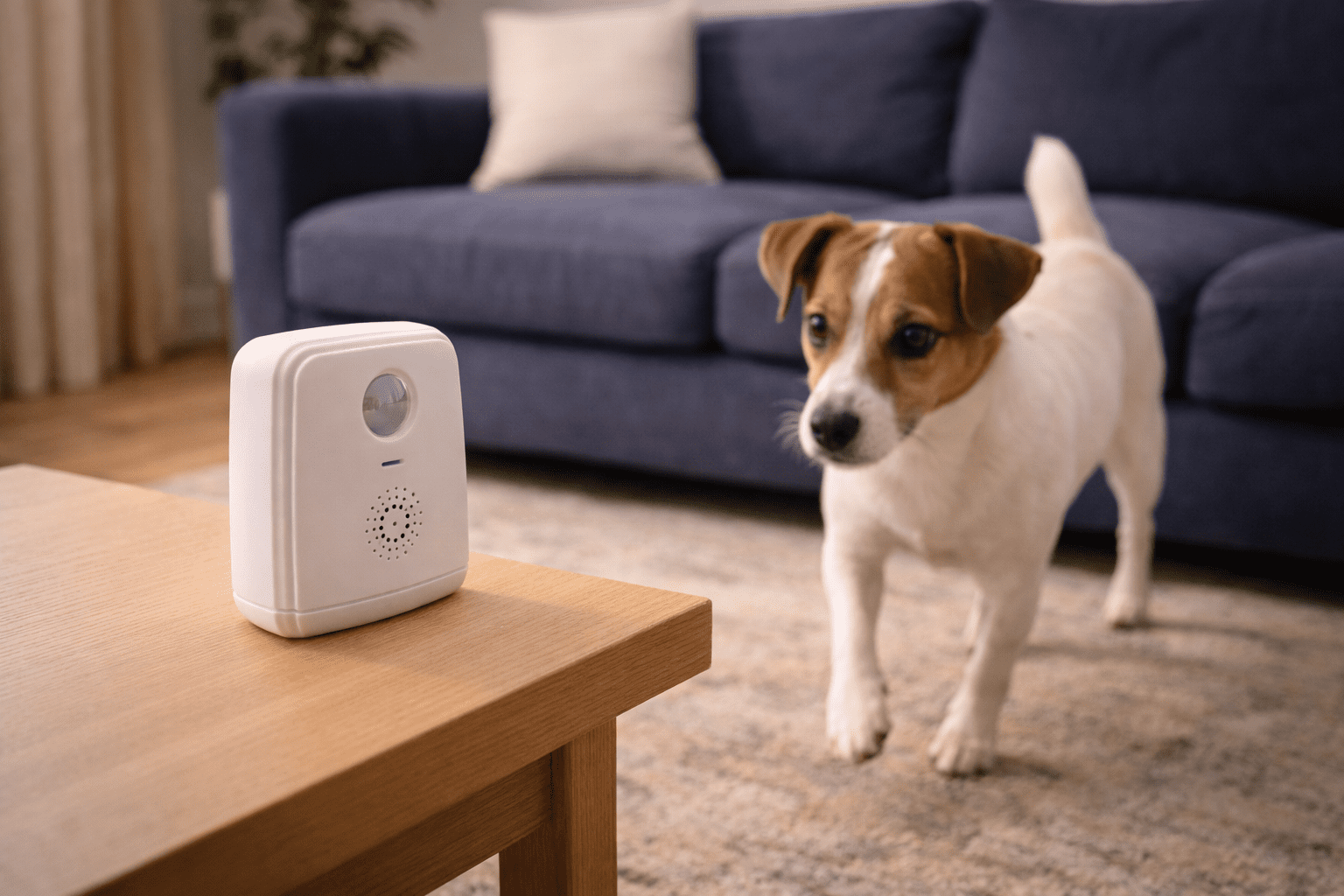 How Do You Keep Your Dog Off the Couch 3 Motion activated air spray deterrent device preventing dog from jumping on couch