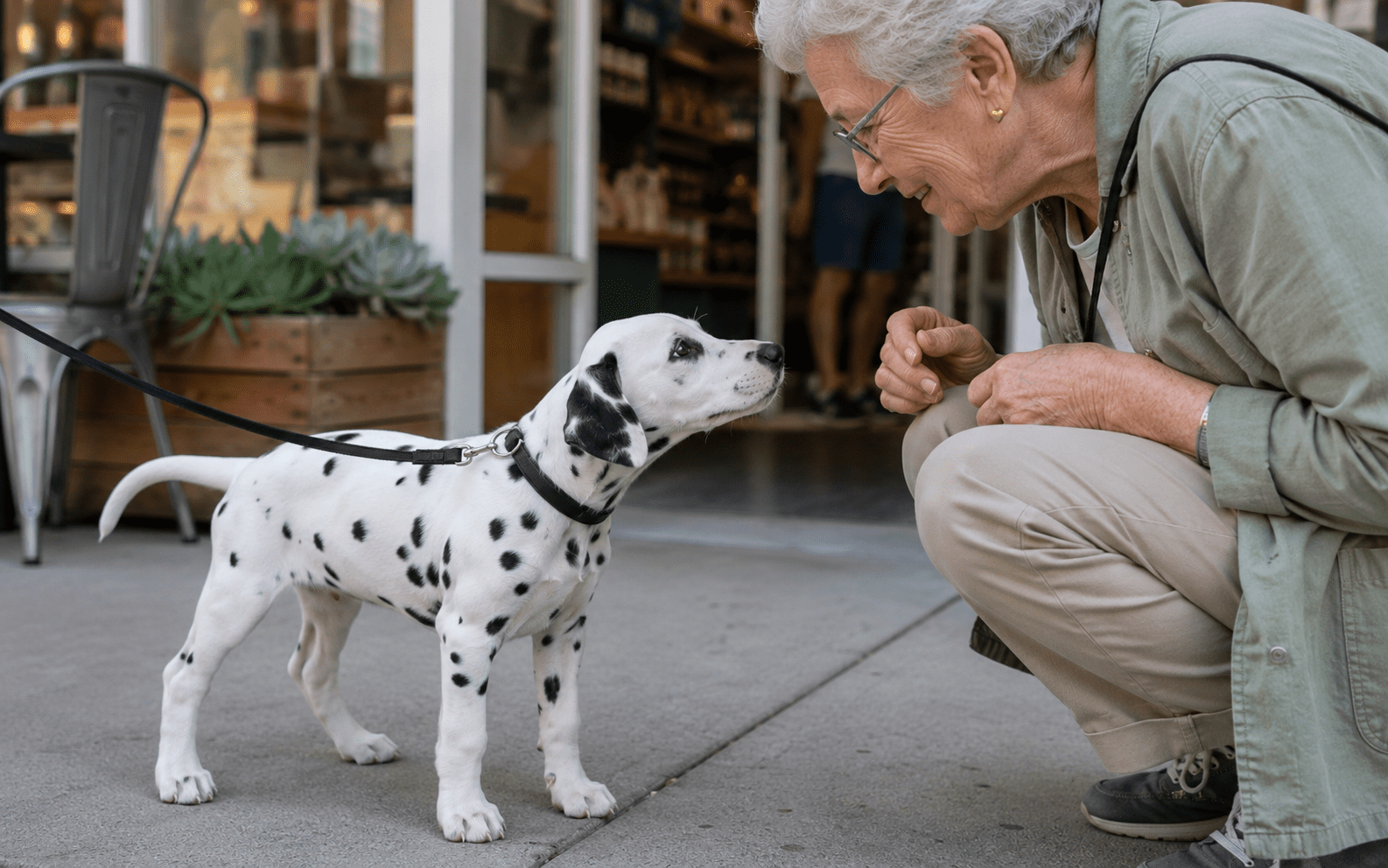 How to Train a Dalmatian Dog: Proven Methods for This High-Energy Breed 1 Dalmatian puppy socializing with people during training