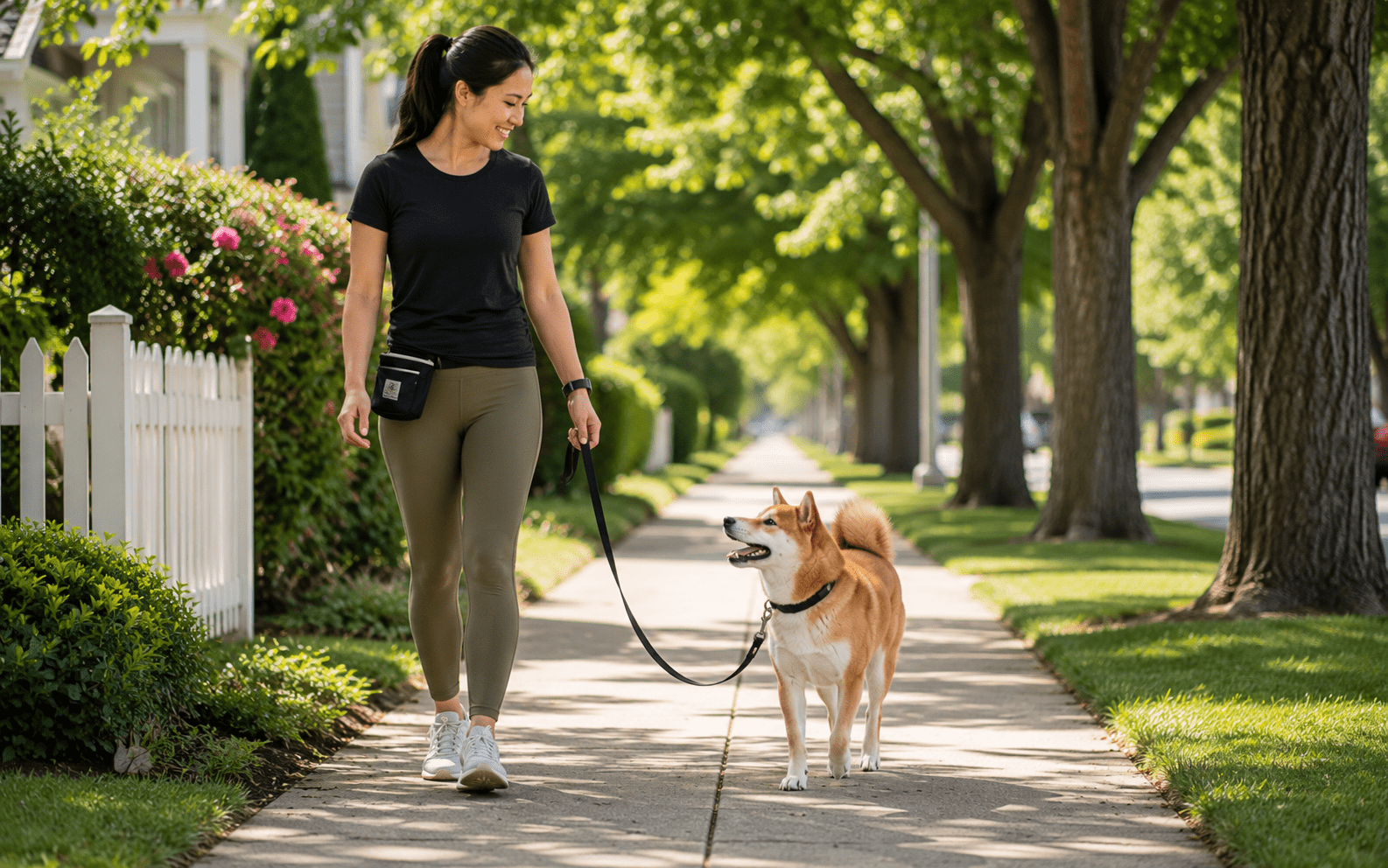 How to Train a Shiba Inu: Techniques That Actually Work for This Independent Breed 5 Shiba Inu walking calmly on a loose leash