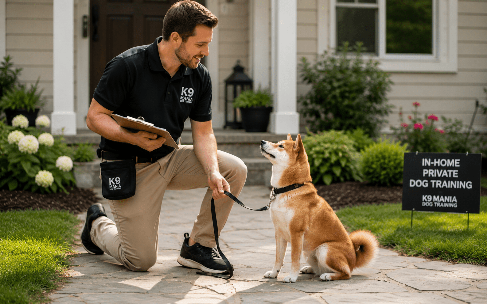 How to Train a Shiba Inu: Techniques That Actually Work for This Independent Breed 4 Private dog trainer working one-on-one with a Shiba Inu